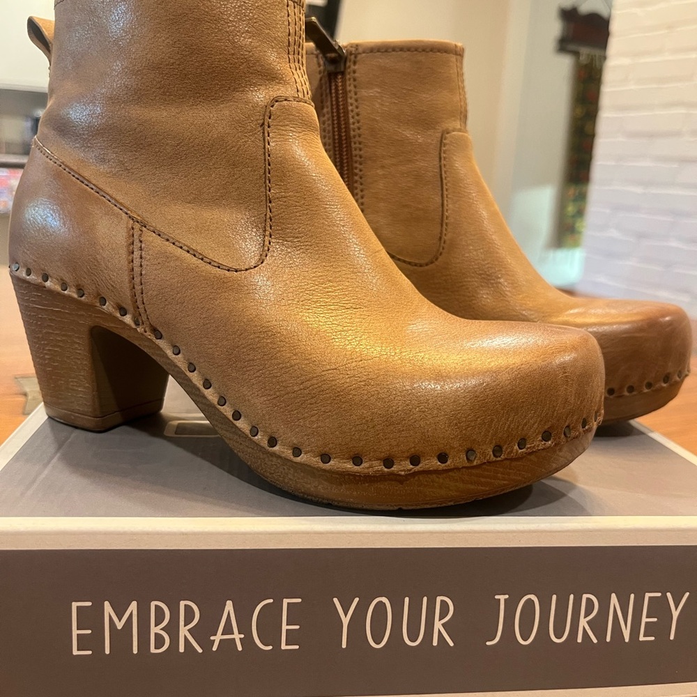 Dansko Brown Leather Mules